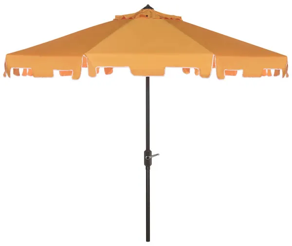 Uv Resistant Zimmerman 9 Ft Crank Market Push Button Tilt Umbrella with Flap