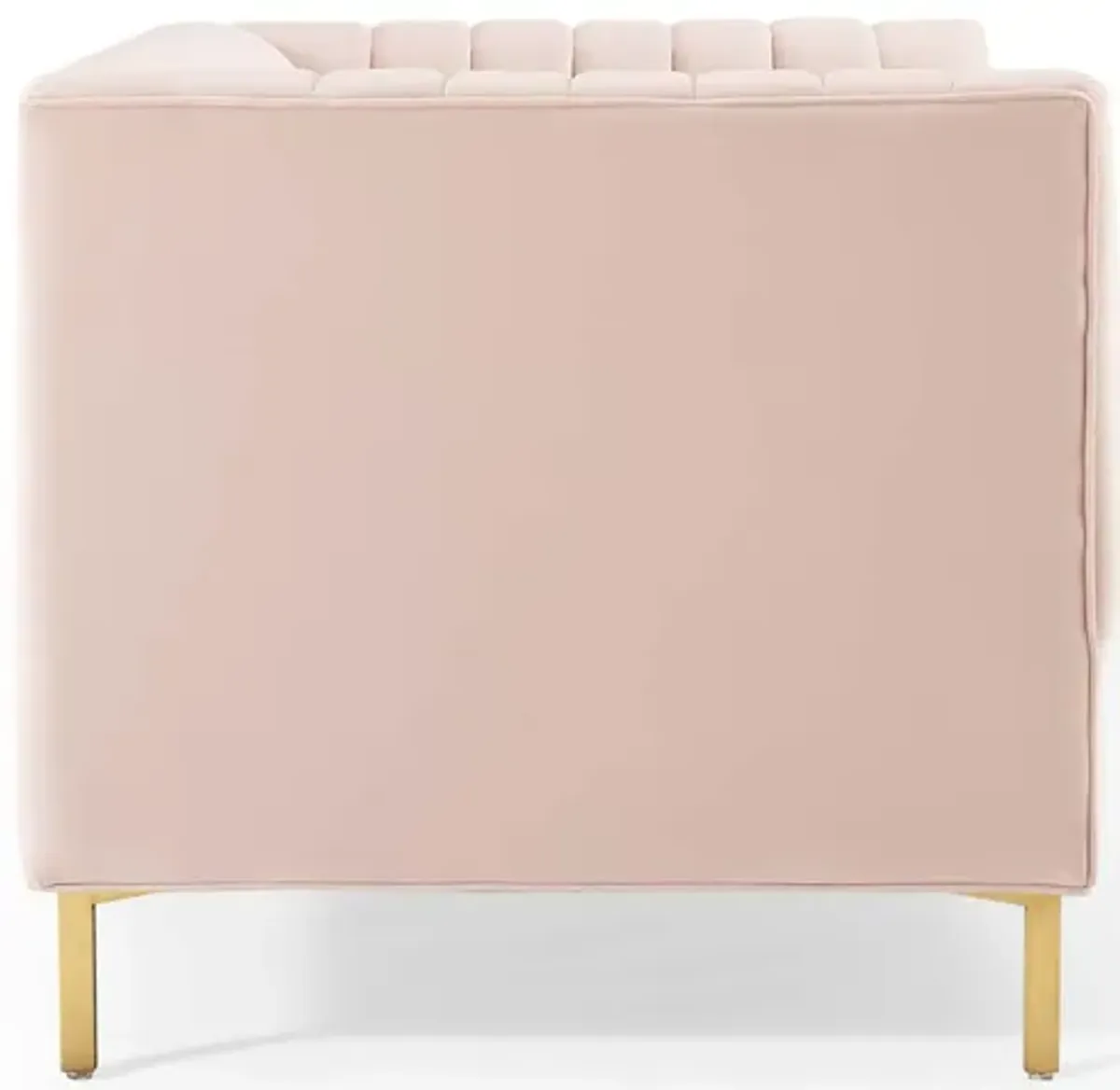 Shift Channel Tufted Performance Velvet Loveseat