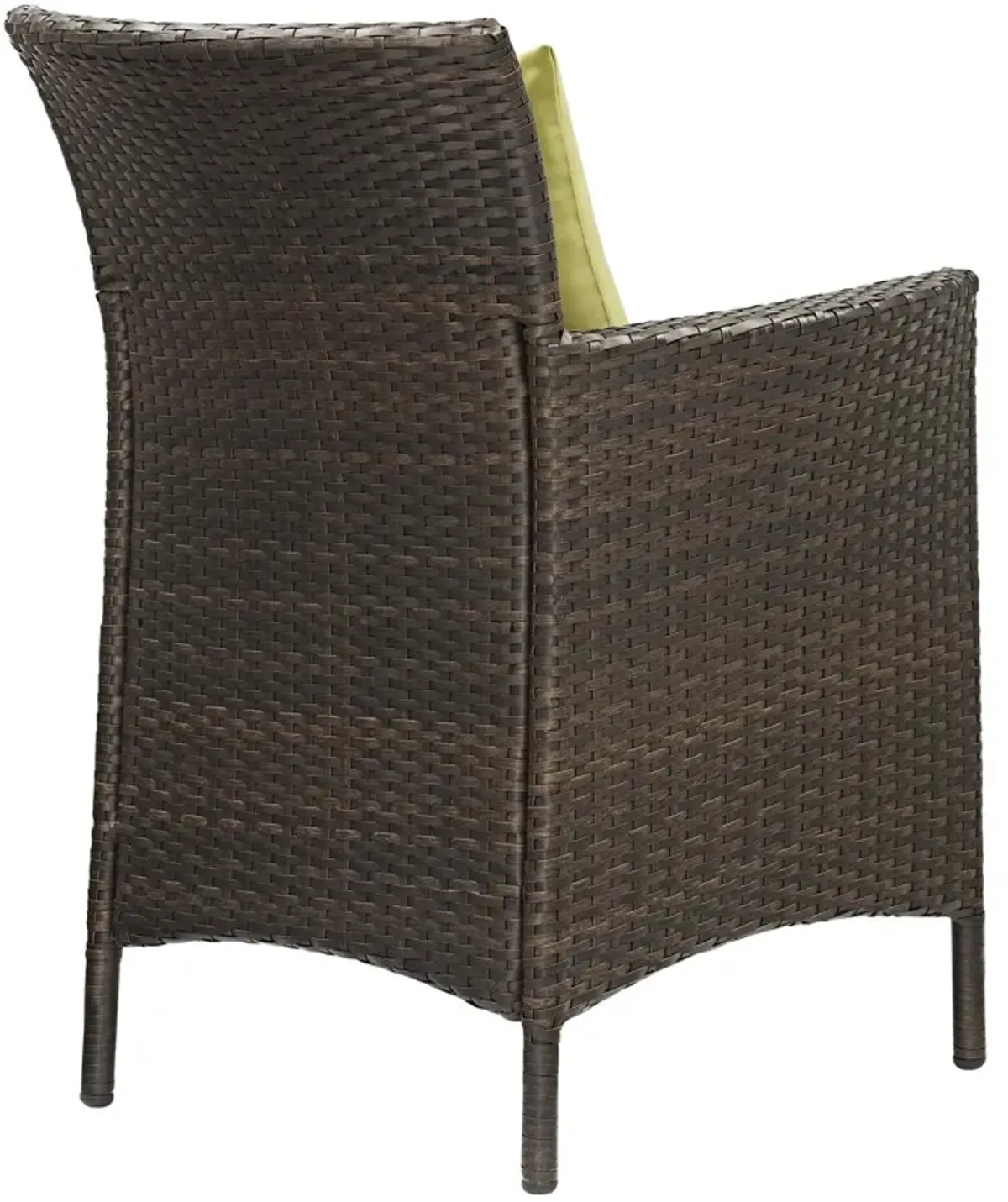 Conduit Outdoor Patio Wicker Rattan Dining Armchair Set of 2