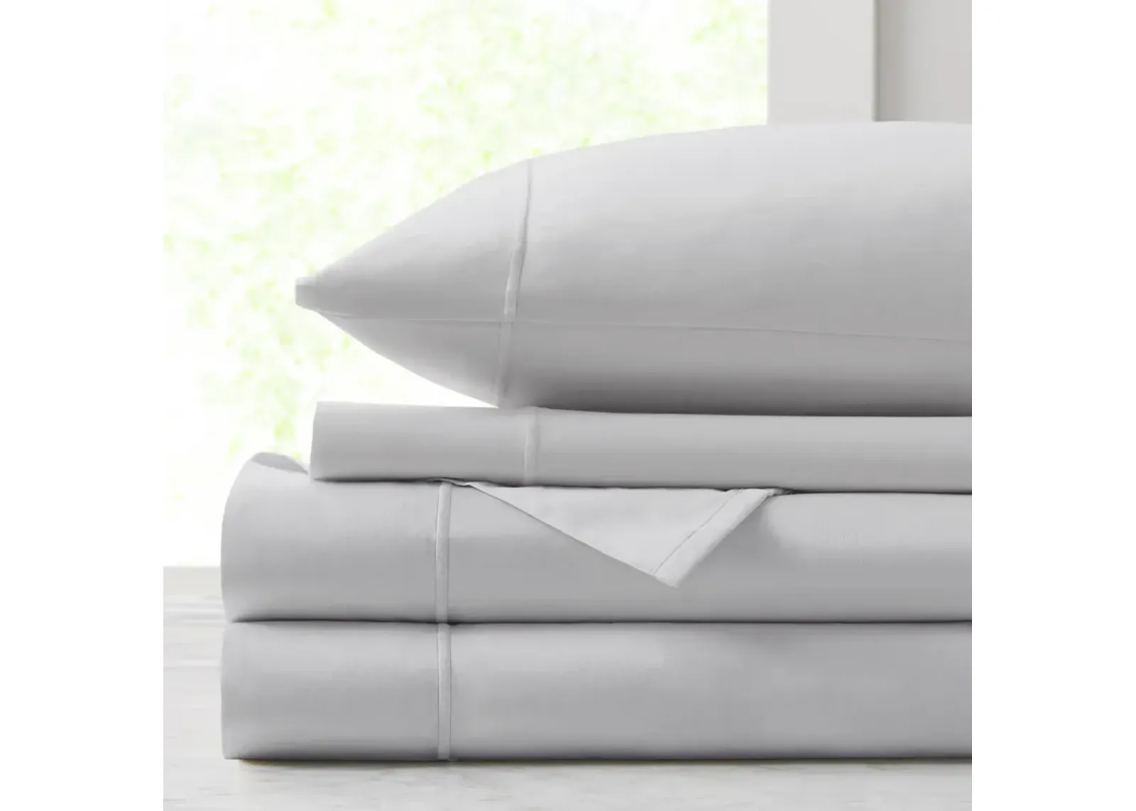 Croscill Luxury Egyptian Grey 500TC Cotton Sheet Set