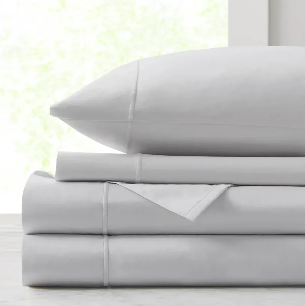 Croscill Luxury Egyptian Grey 500TC Cotton Sheet Set