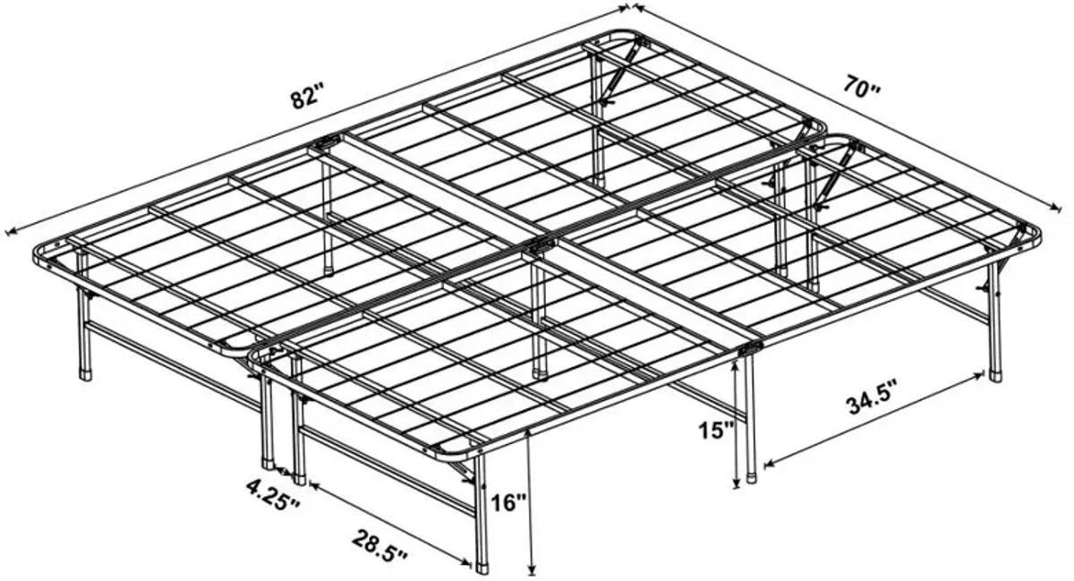 Mabel California King Mattress Support Black