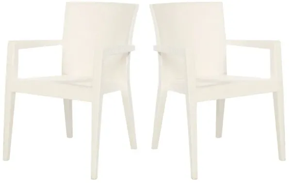 Montana Set of 4 Stackable Armchair-White