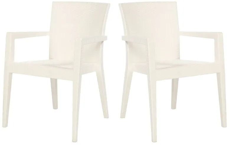 Montana Set of 4 Stackable Armchair-White