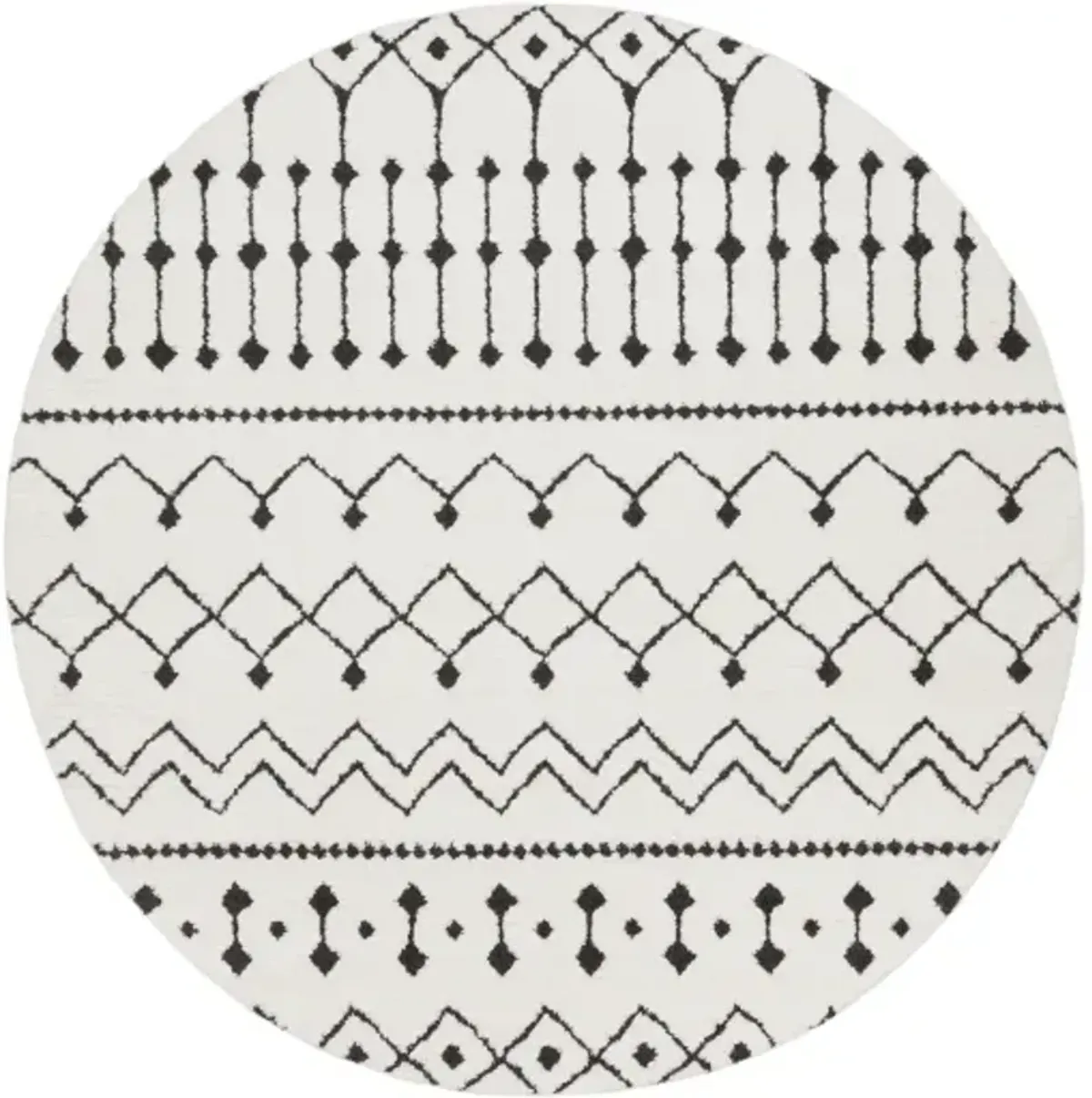 Moroccan Shag 7'10" Round Rug