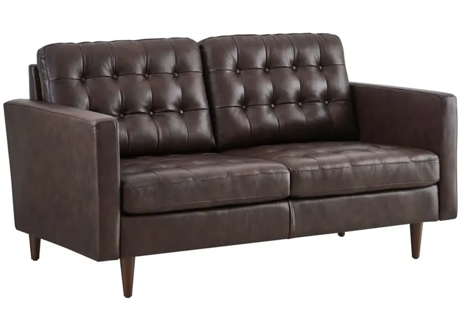 Exalt Tufted Vegan Leather Loveseat