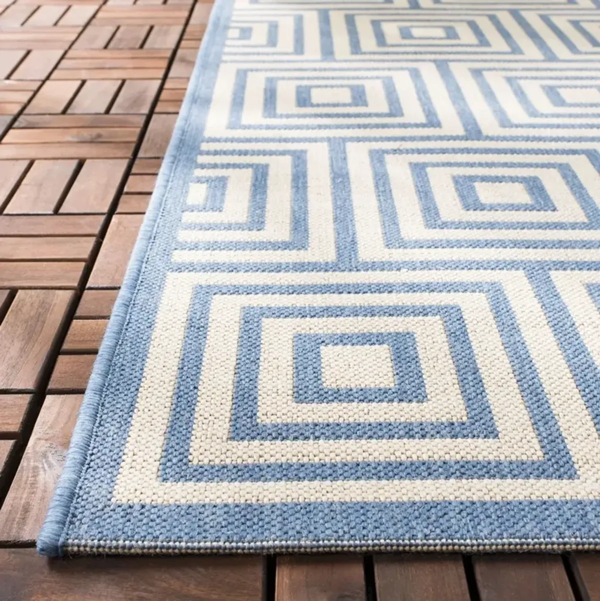 BEACH HOUSE 128 Blue 2'-2' X 12' Runner Rug