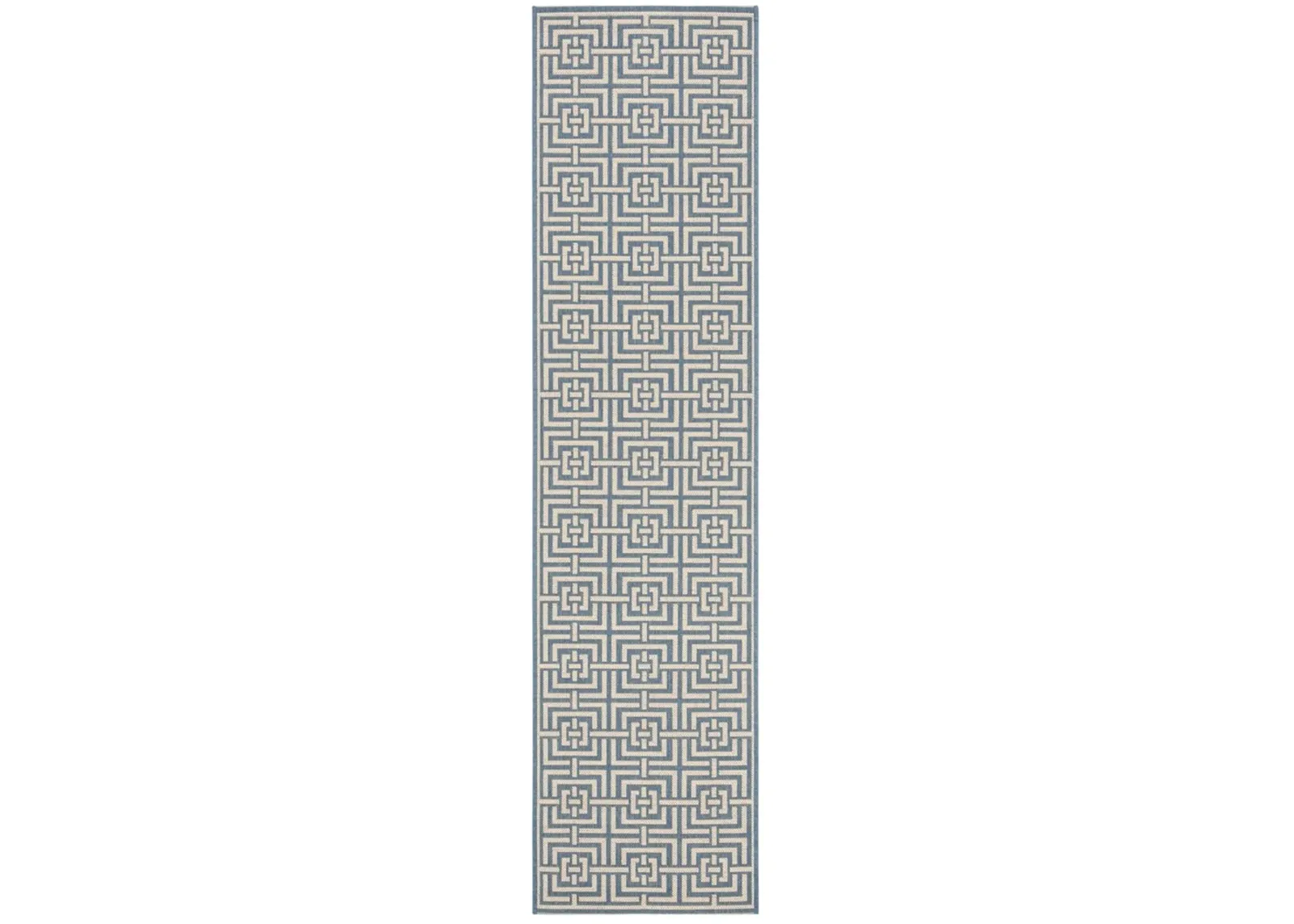 BEACH HOUSE 128 Blue 2'-2' X 12' Runner Rug