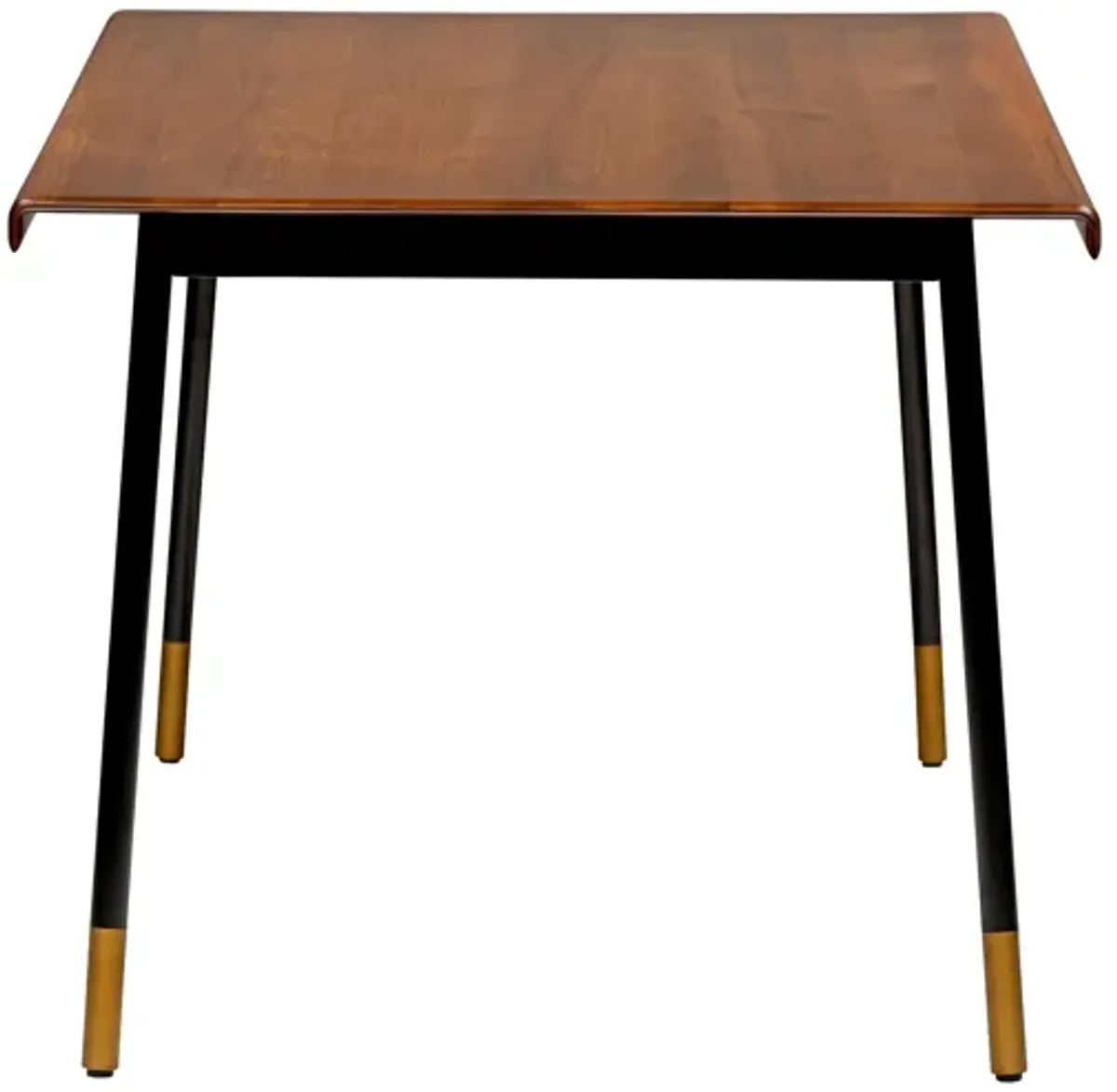 Miriam 71" Dining Table in Brown with Black Legs