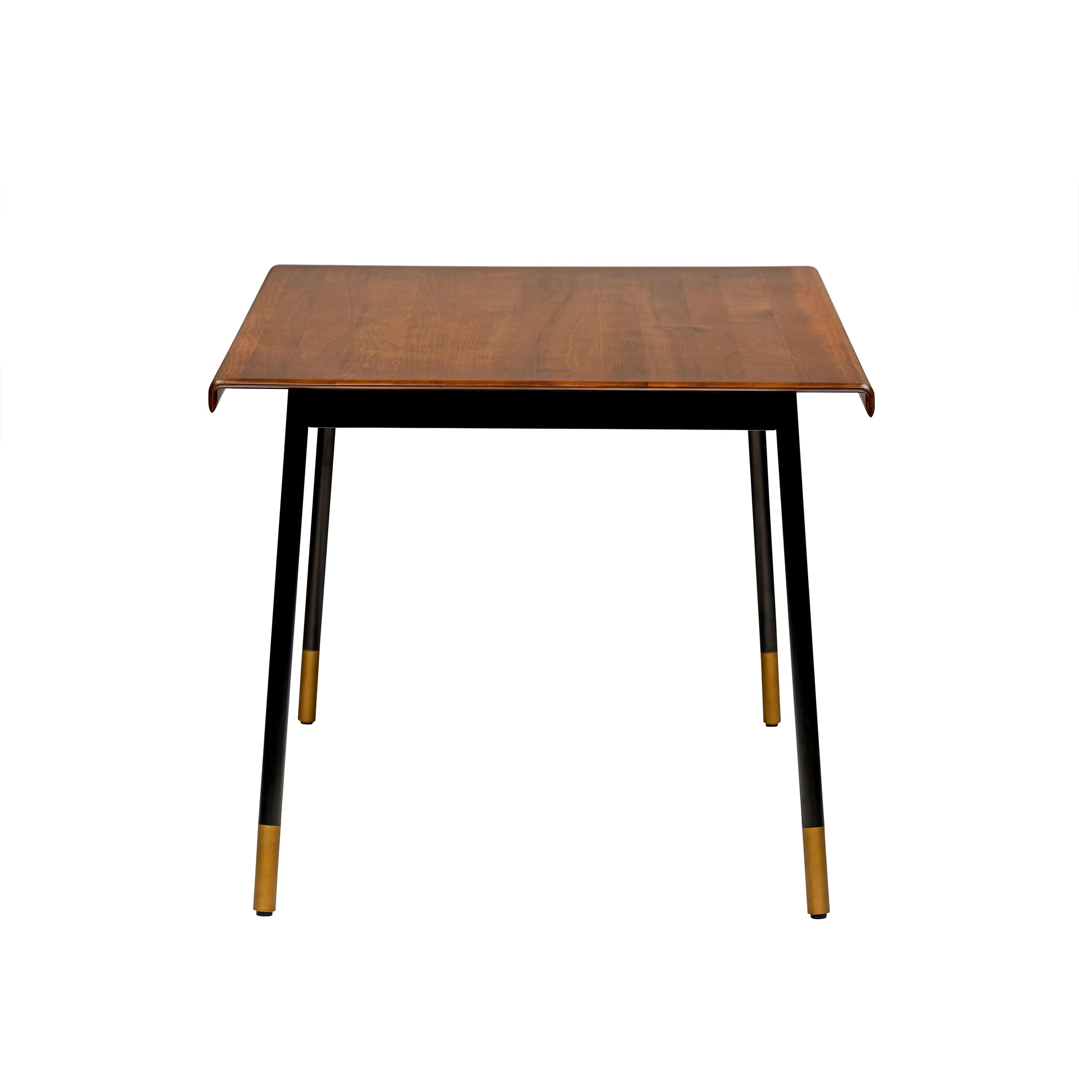 Miriam 71" Dining Table in Brown with Black Legs