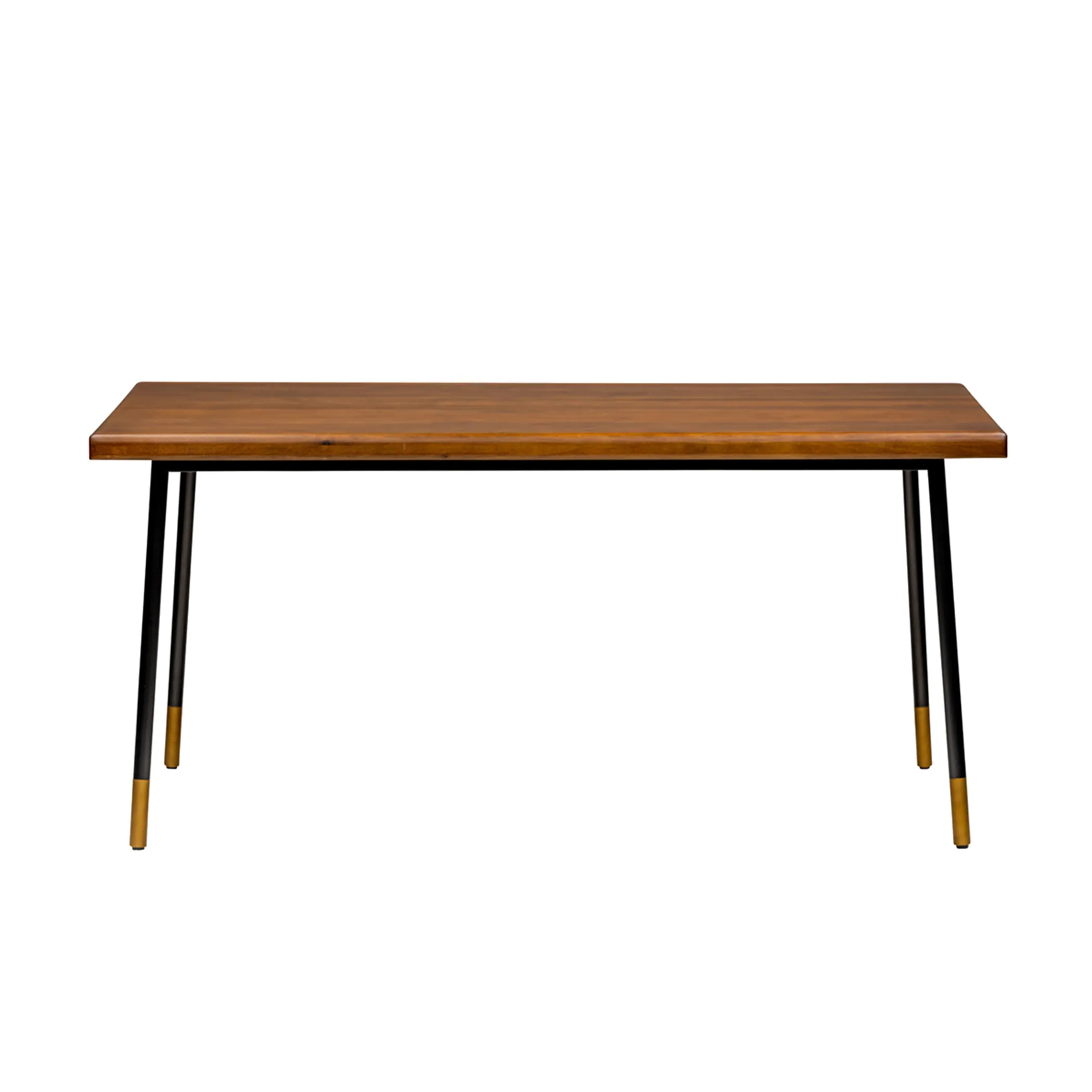 Miriam 71" Dining Table in Brown with Black Legs