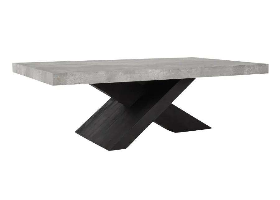 Durant Coffee Table Black/Antique Gray