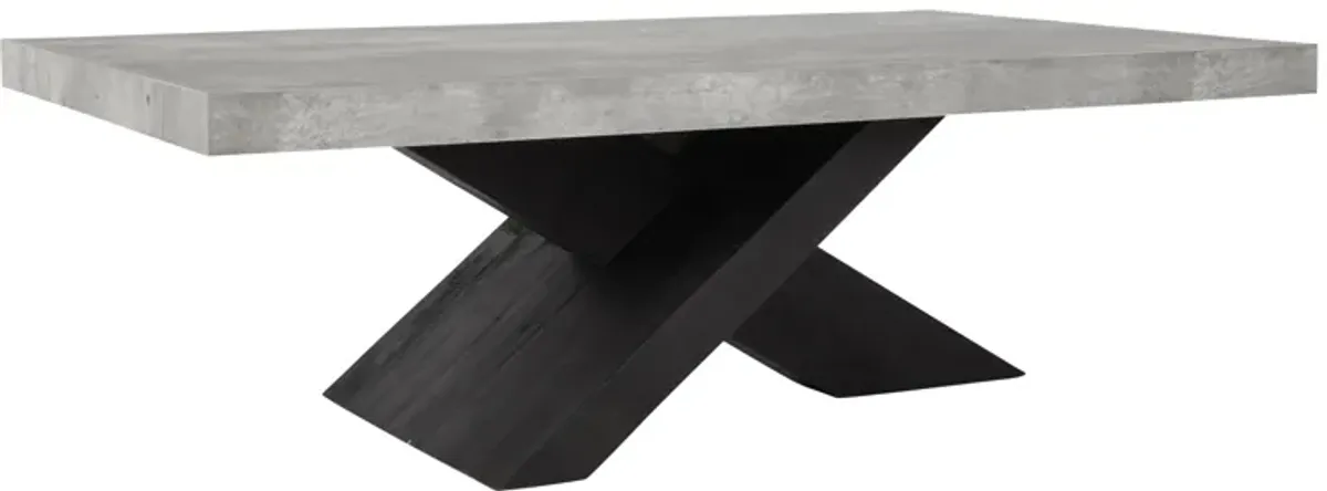 Durant Coffee Table Black/Antique Gray