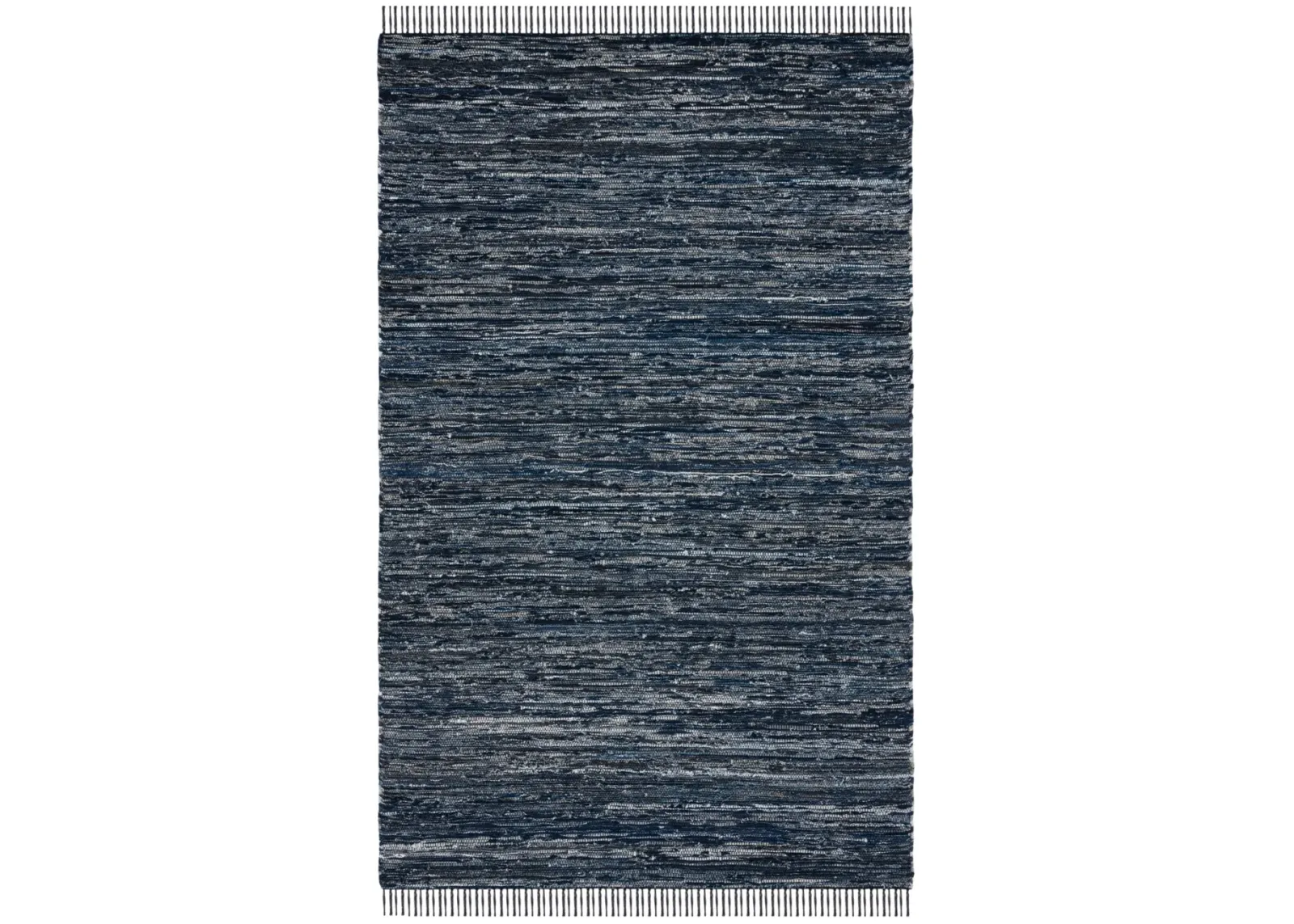 RAG RUG 301 NAVY  8' x 10' Large Rectangle Rug