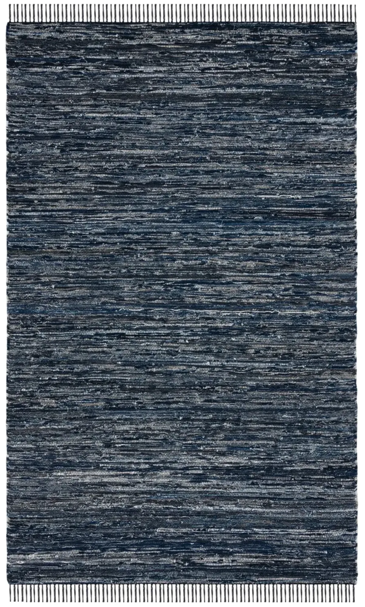 RAG RUG 301 NAVY  8' x 10' Large Rectangle Rug