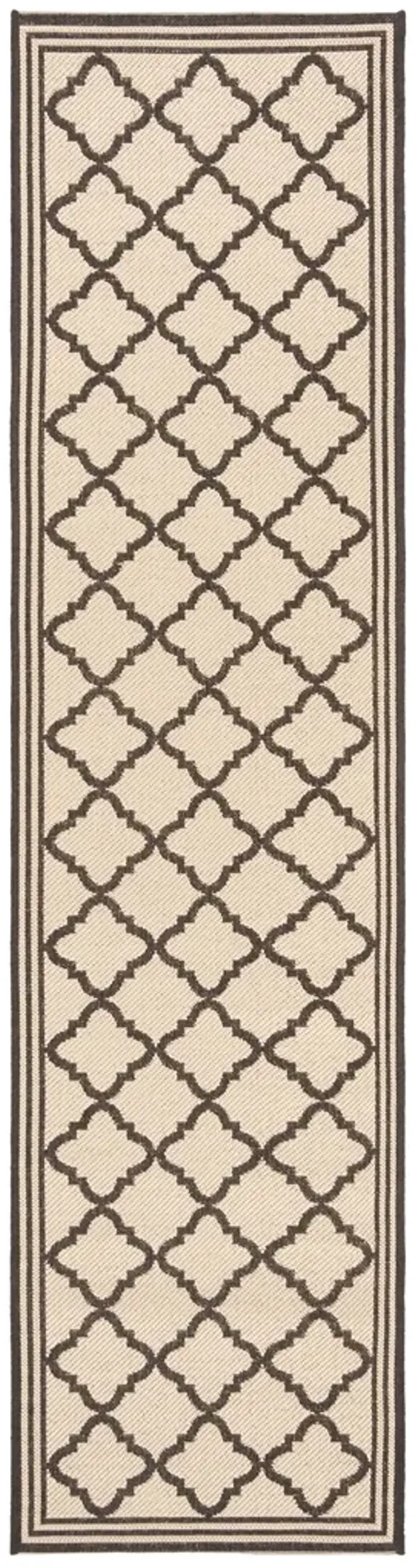 BEACH HOUSE 121 Brown 2'-2' X 12' Runner Rug