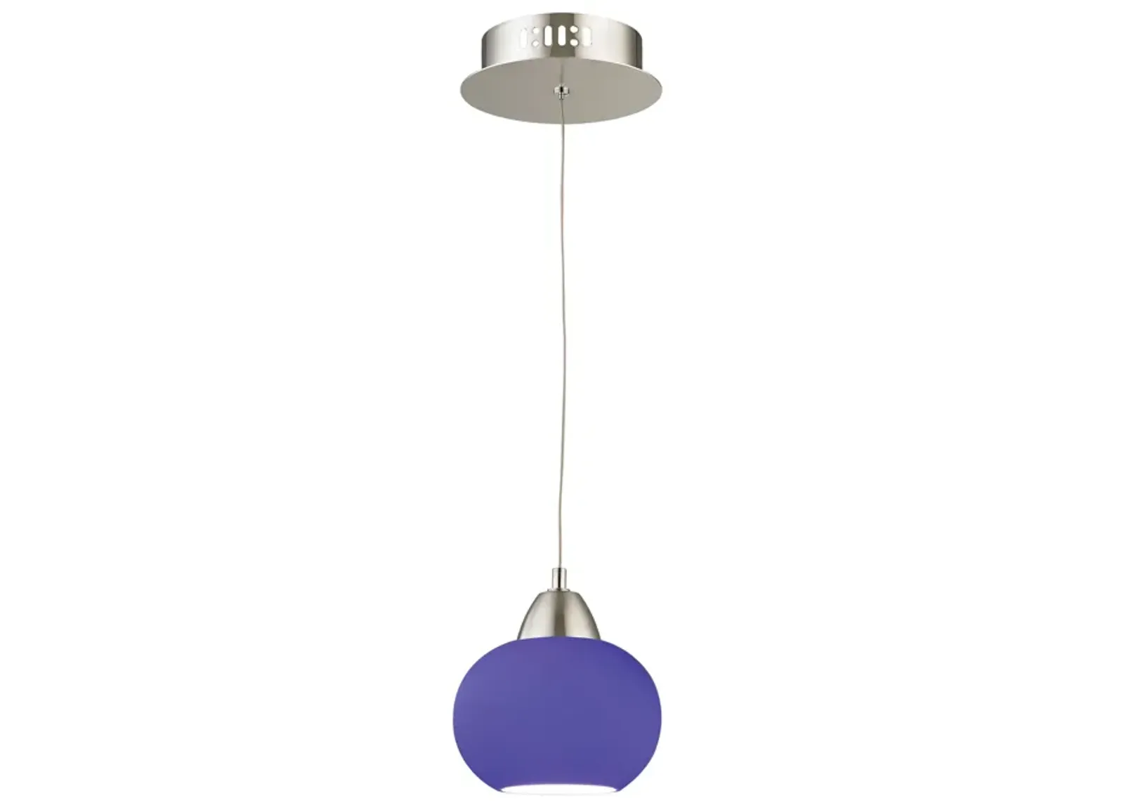 Ciotola 6" Wide 1-Light Mini Pendant - Satin Nickel