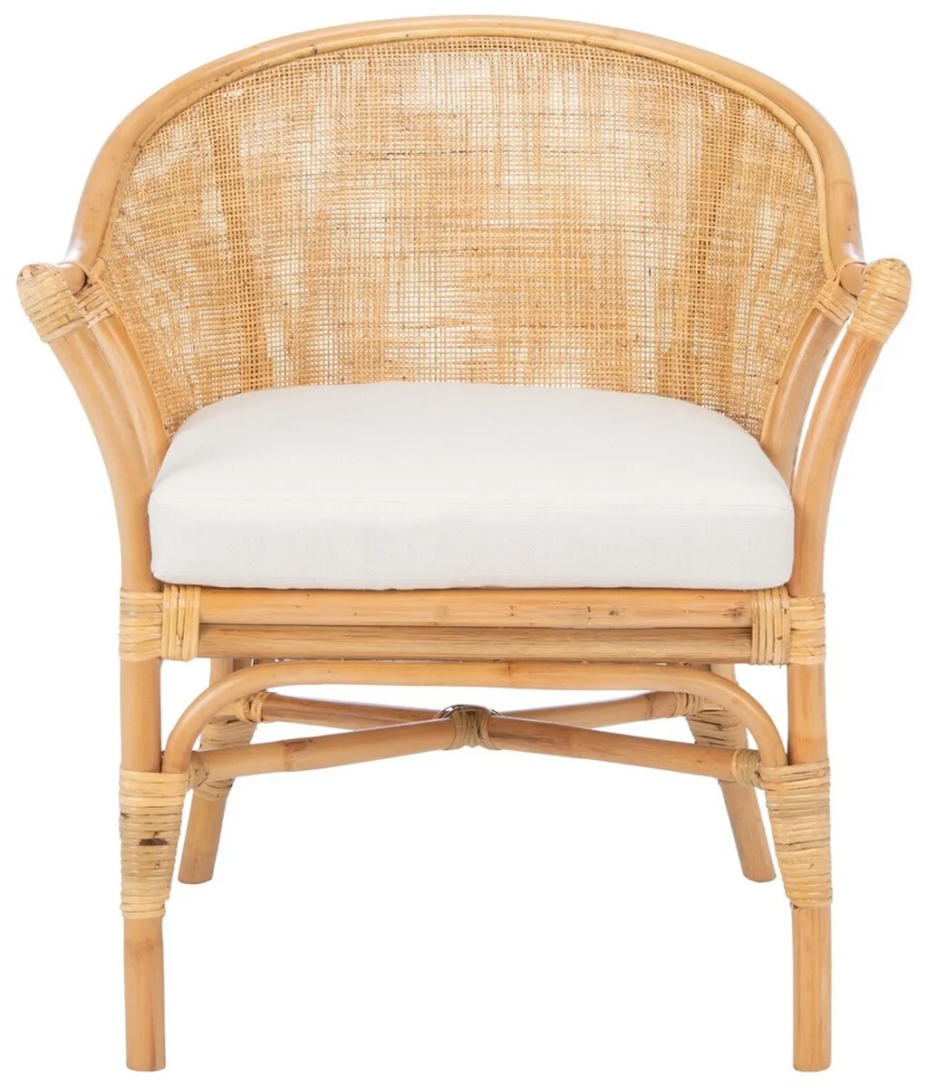 DUSTIN RATTAN ACCENT CHAIR W/ CUSHION