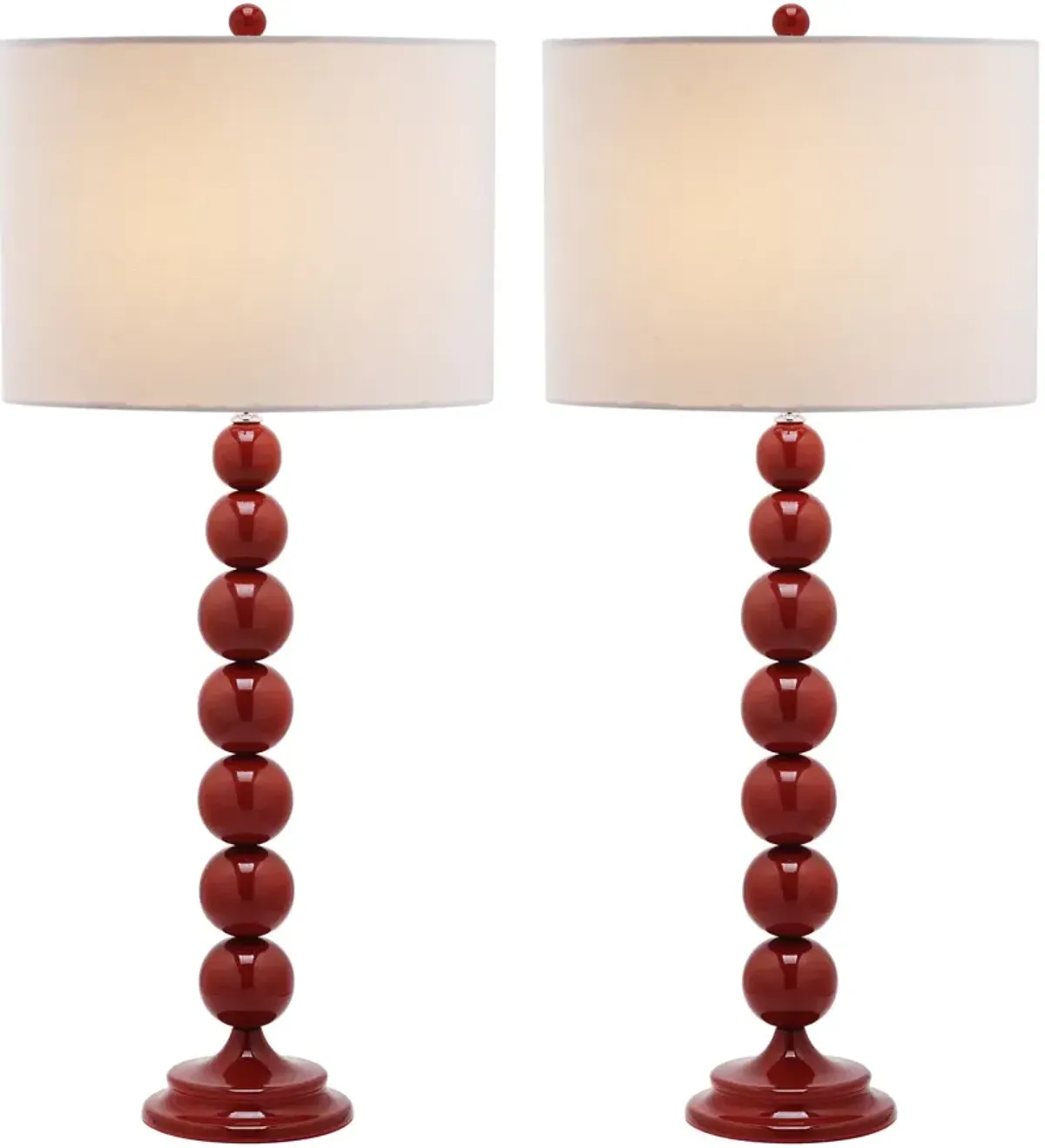 Jenna 31.5-Inch H Stacked Ball Lamp - Set of 2