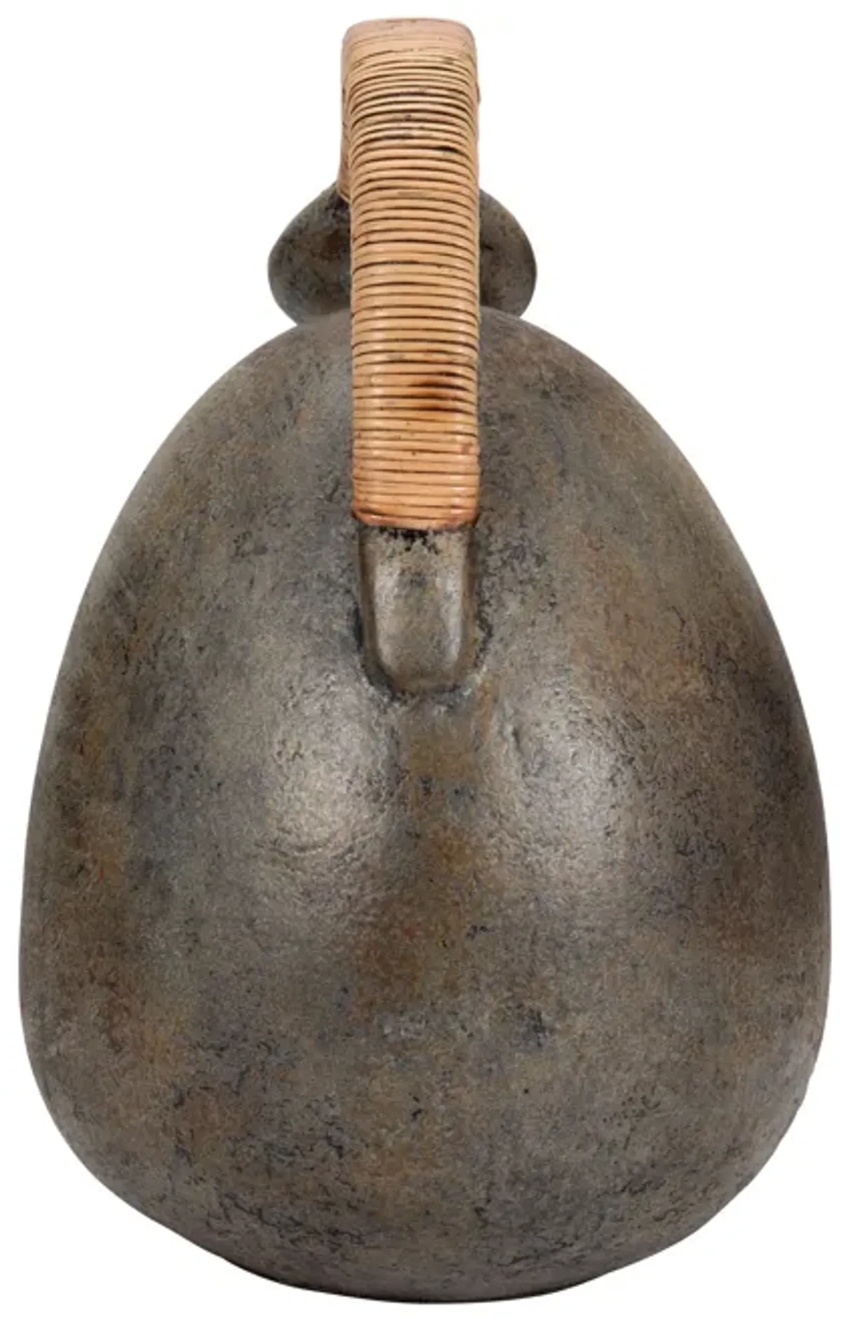Terracotta, 16" Rustic Jug W/ Woven Handle, Multi