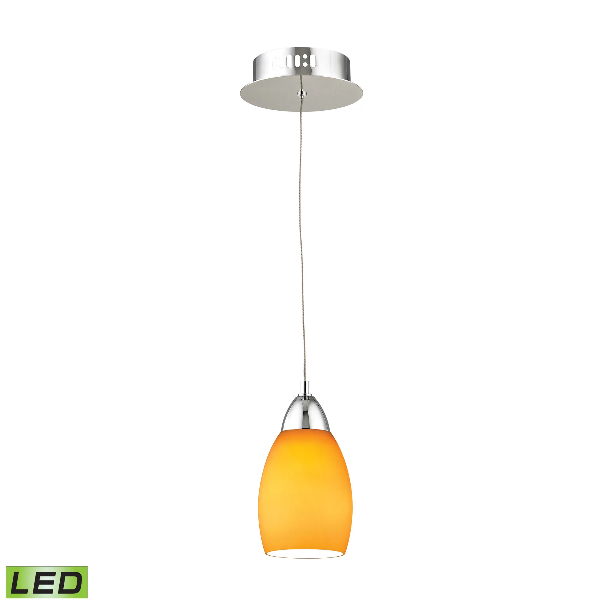 Buro 4" Wide 1-Light Mini Pendant - Chrome