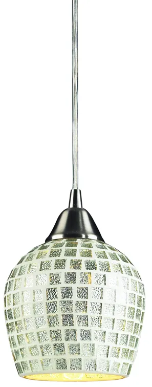 Fusion 5" Wide 1-Light Mini Pendant - Satin Nickel