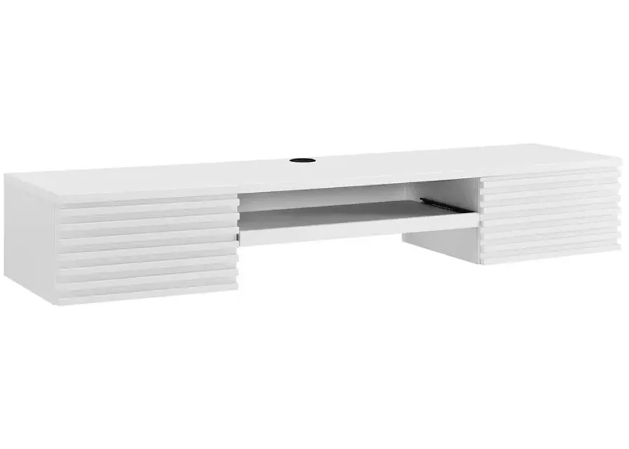 Render Wall Mount Wood Office Desk