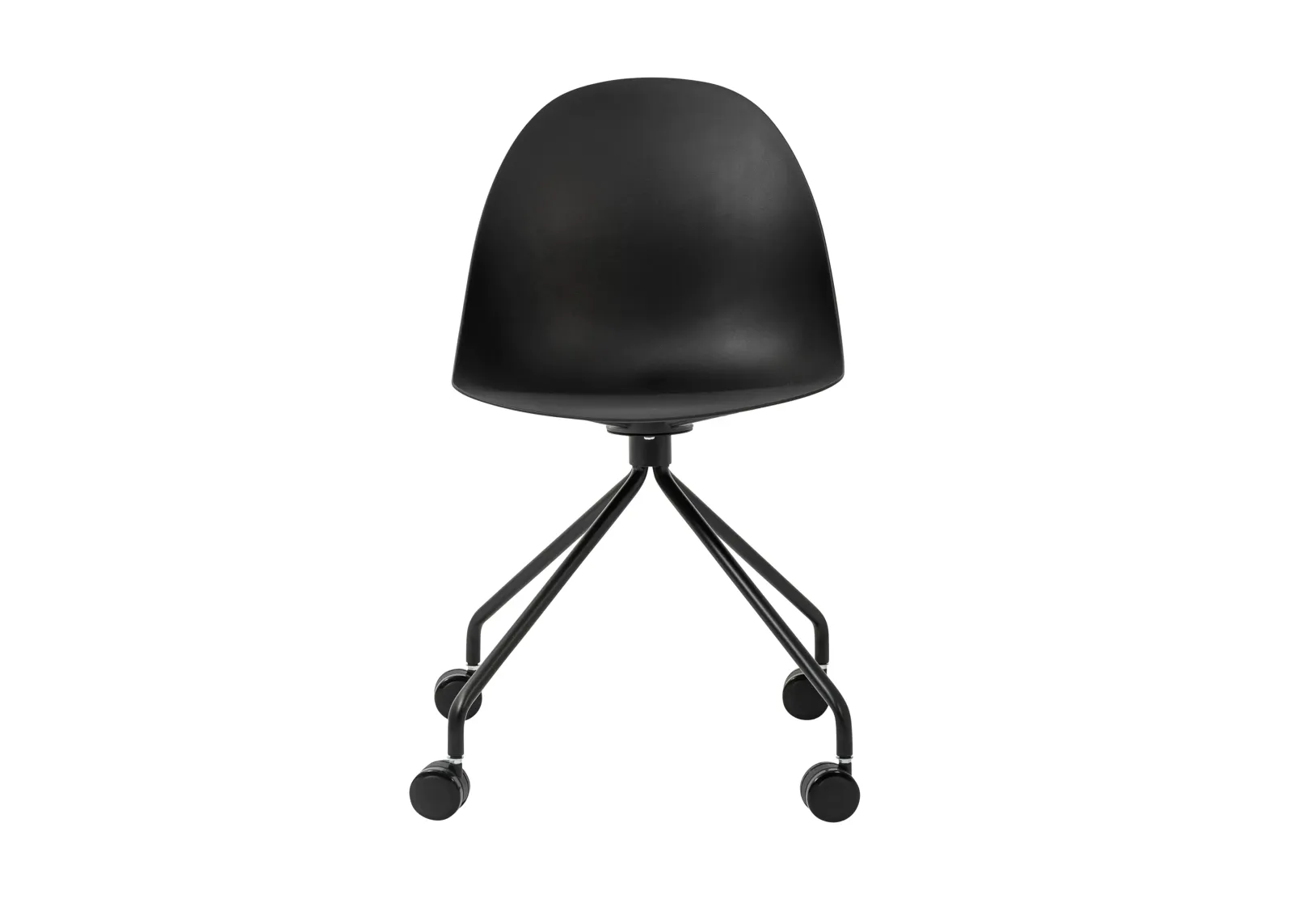 Tayte Office Chair in Black with Matte Black Base - Set of 1