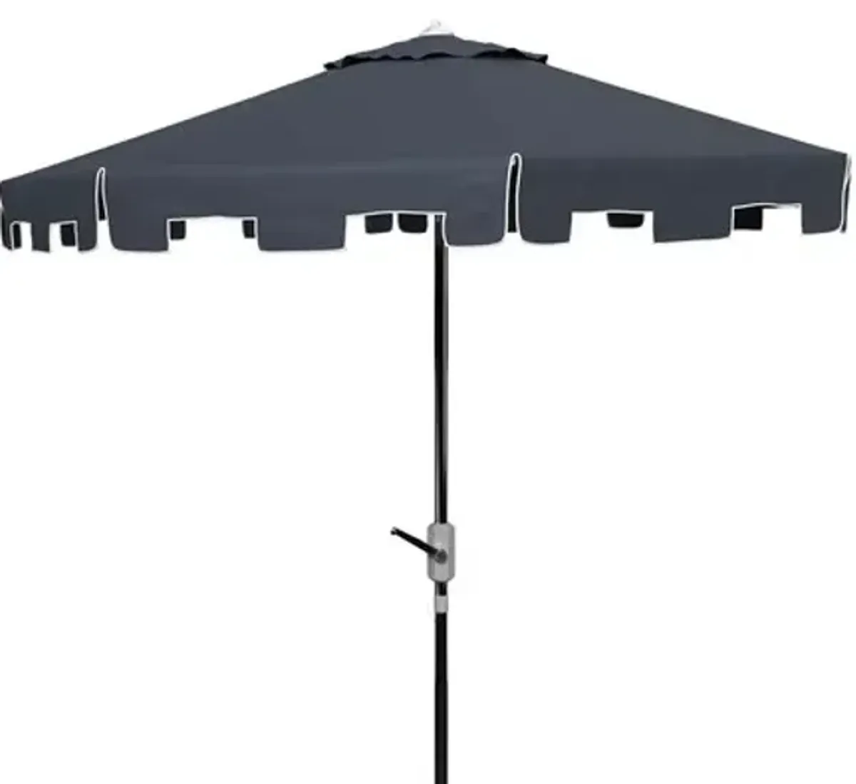 UV RESISTANT ZIMMERMAN 9 FT CRANK MARKET PUSH BUTTON TILT UMBRELLA WITH FLAP