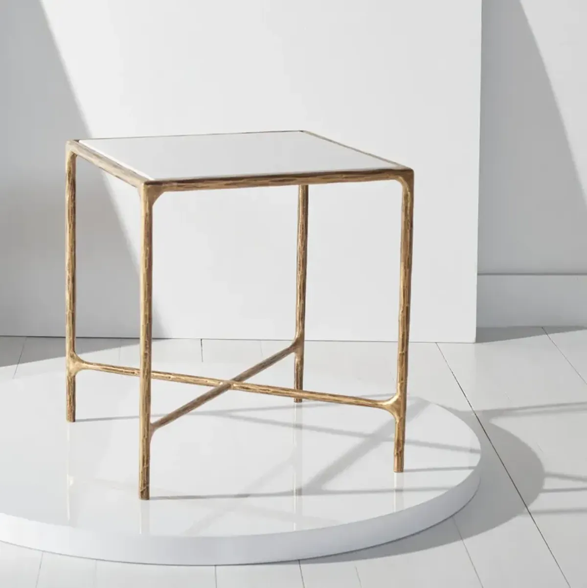 JESSA METAL SQUARE END TABLE