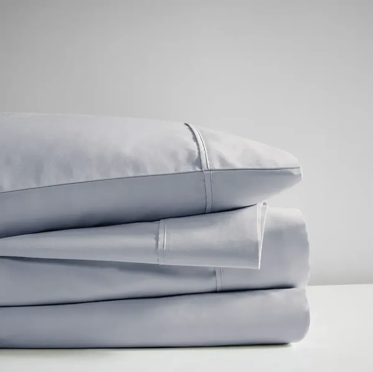 Beautyrest 600 Thread Count Blue Cooling Cotton Blend 4 PC Sheet Set