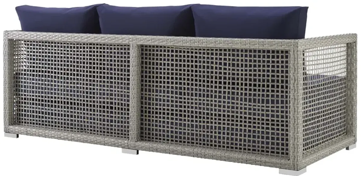 Aura Outdoor Patio Wicker Rattan Sofa