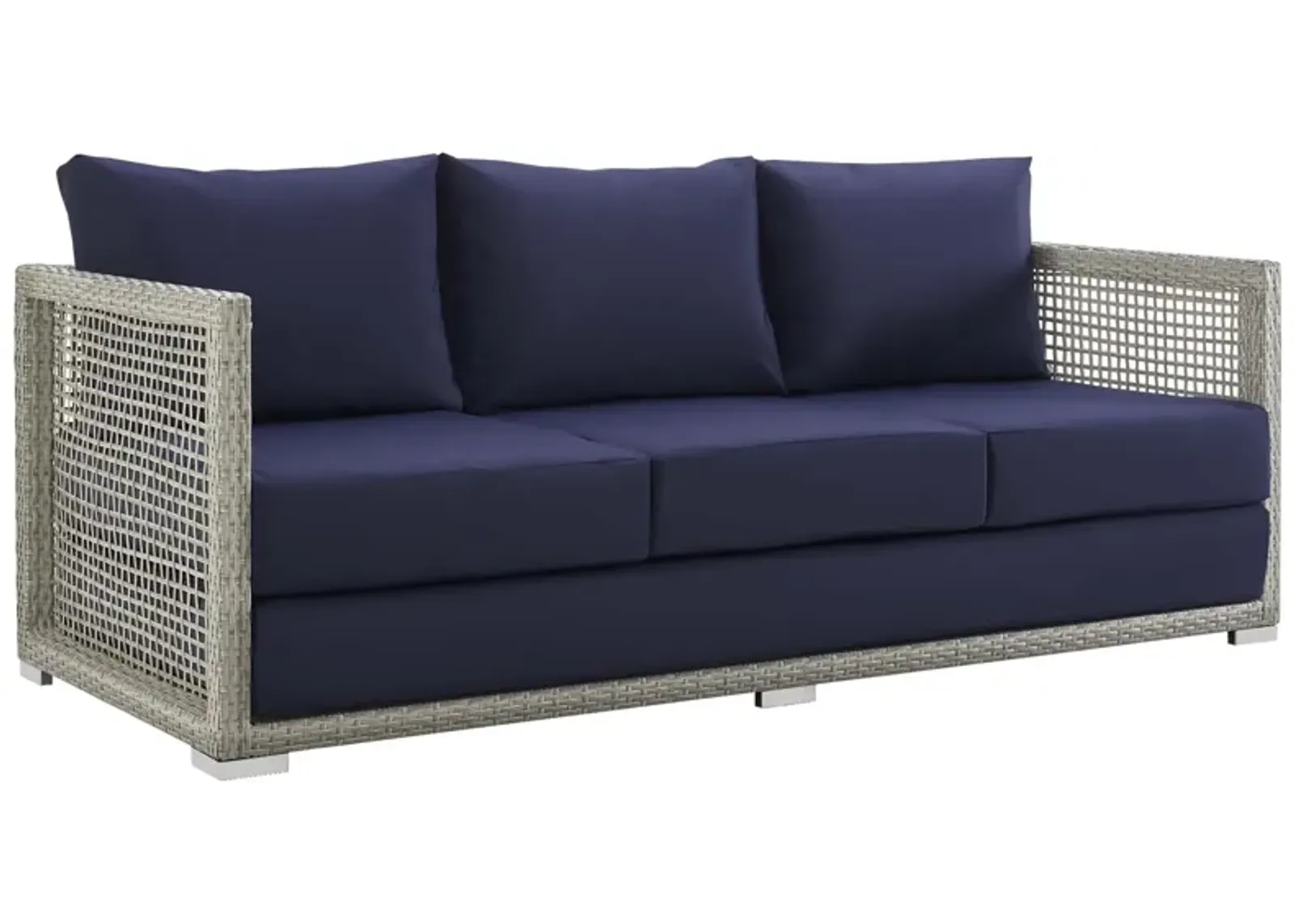 Aura Outdoor Patio Wicker Rattan Sofa