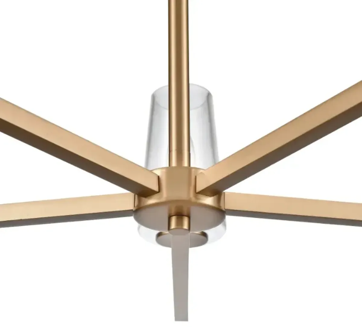 Fitzroy 28'' Wide 5-Light Chandelier - Lacquered Brass