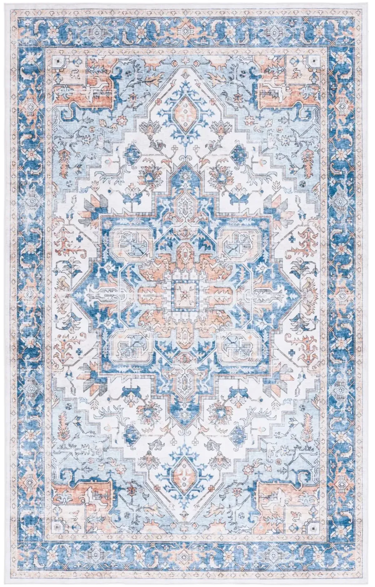 ARIZONA 523 BLUE  4' x 6' Small Rectangle Rug