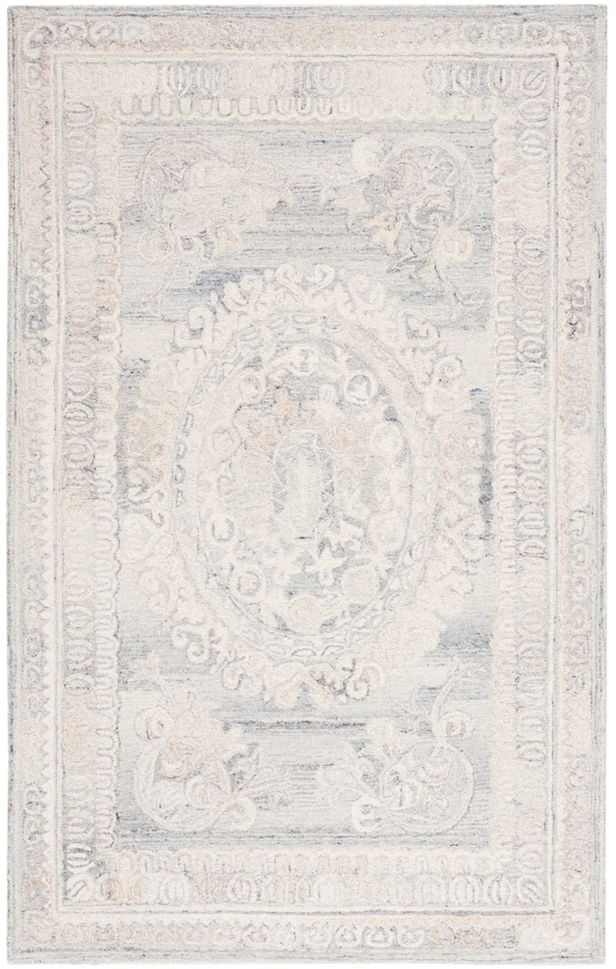 AUBUSSON Hand Tufted 4' x 6' area rug