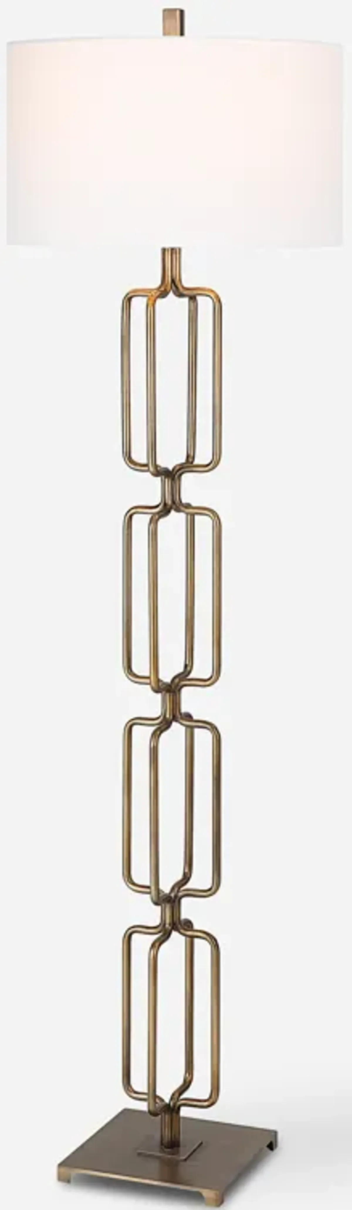Link Brushed Gold Floor Lamp