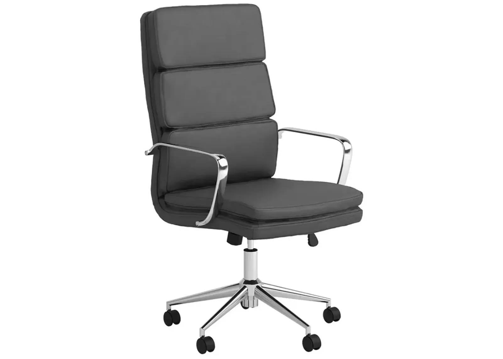 Ximena High Back Upholstered Office Chair Grey