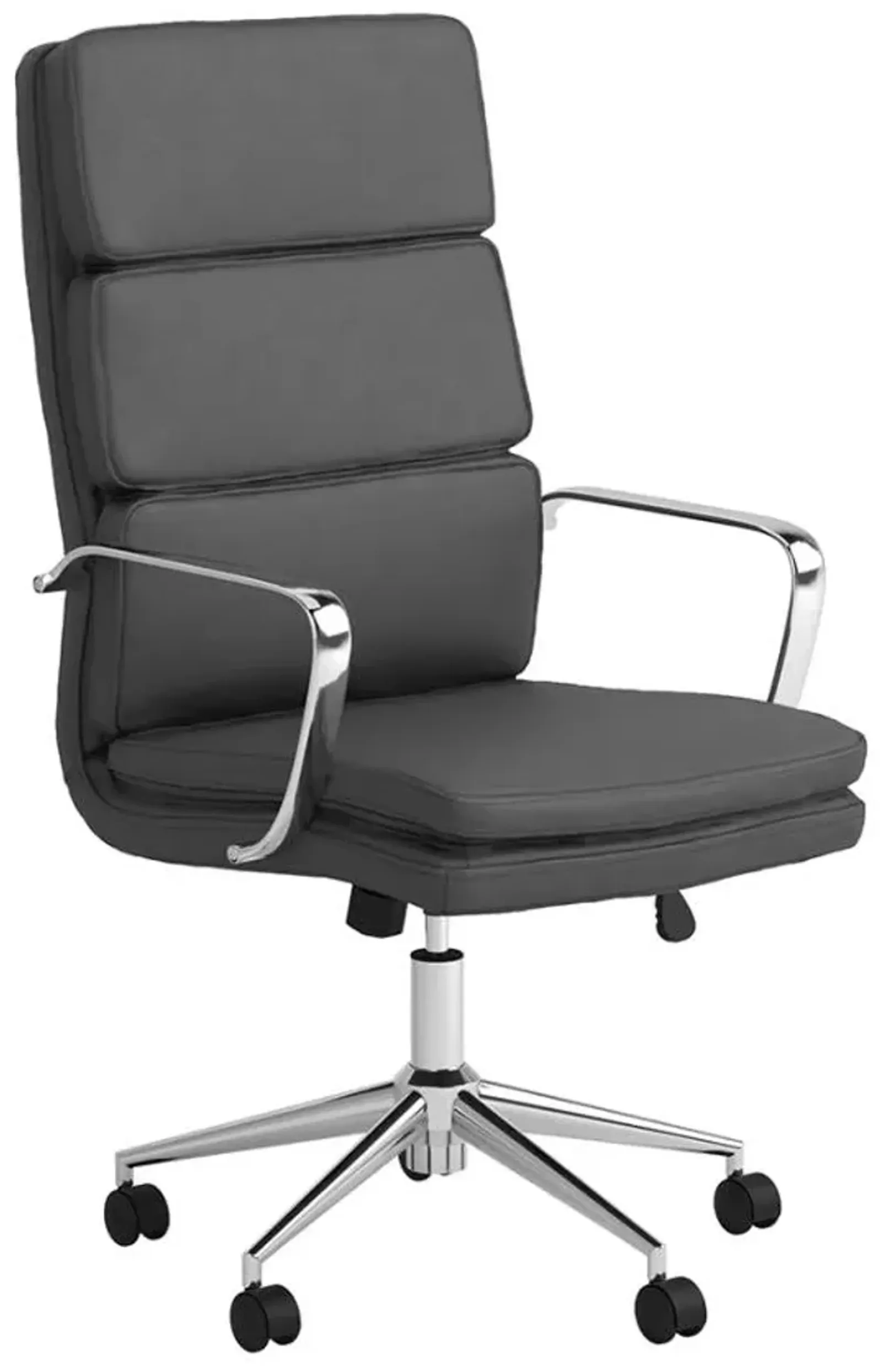 Ximena High Back Upholstered Office Chair Grey