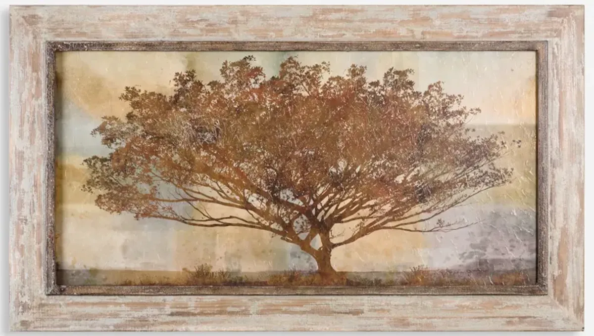 Autumn Radiance Sepia Framed Art