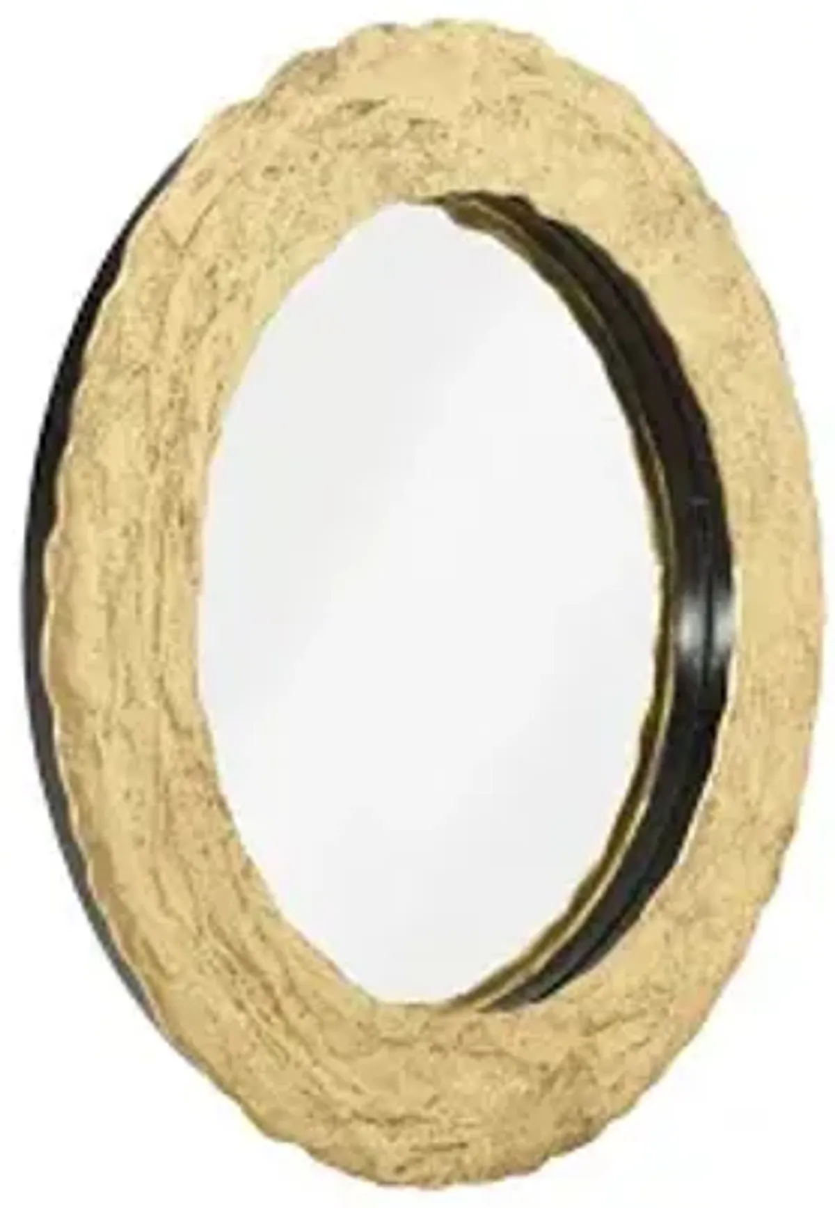 molten mirror, round, gold leaf