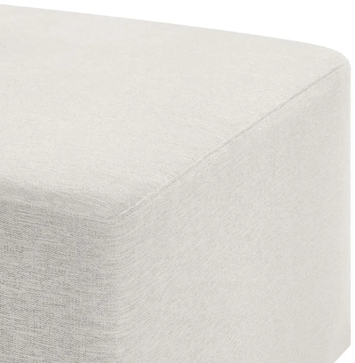 Callum Large 28" Square Woven Heathered Fabric Upholstered Ottoman by Modway