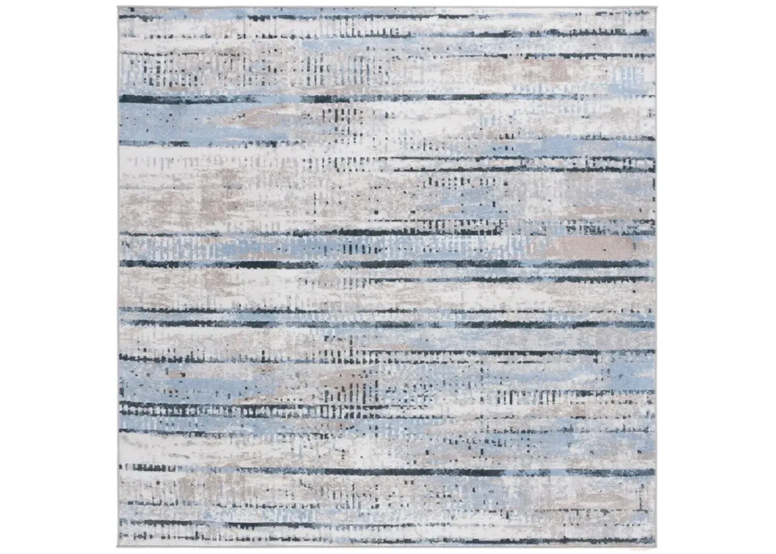 BAYSIDE 130 Blue 6'-7' X 6'-7' Square Square Rug