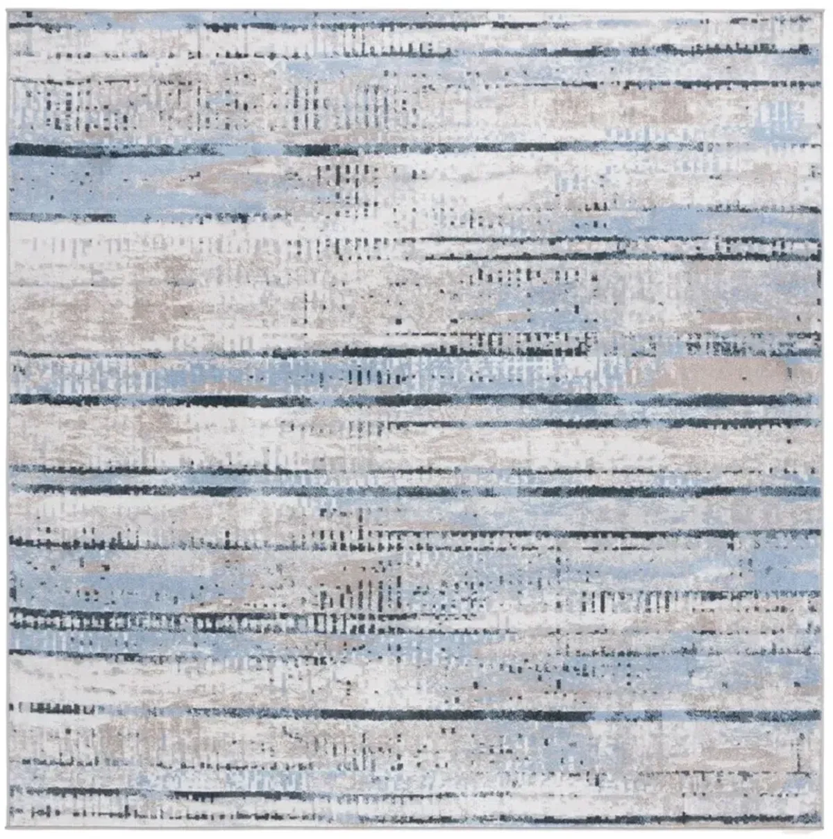 BAYSIDE 130 Blue 6'-7' X 6'-7' Square Square Rug