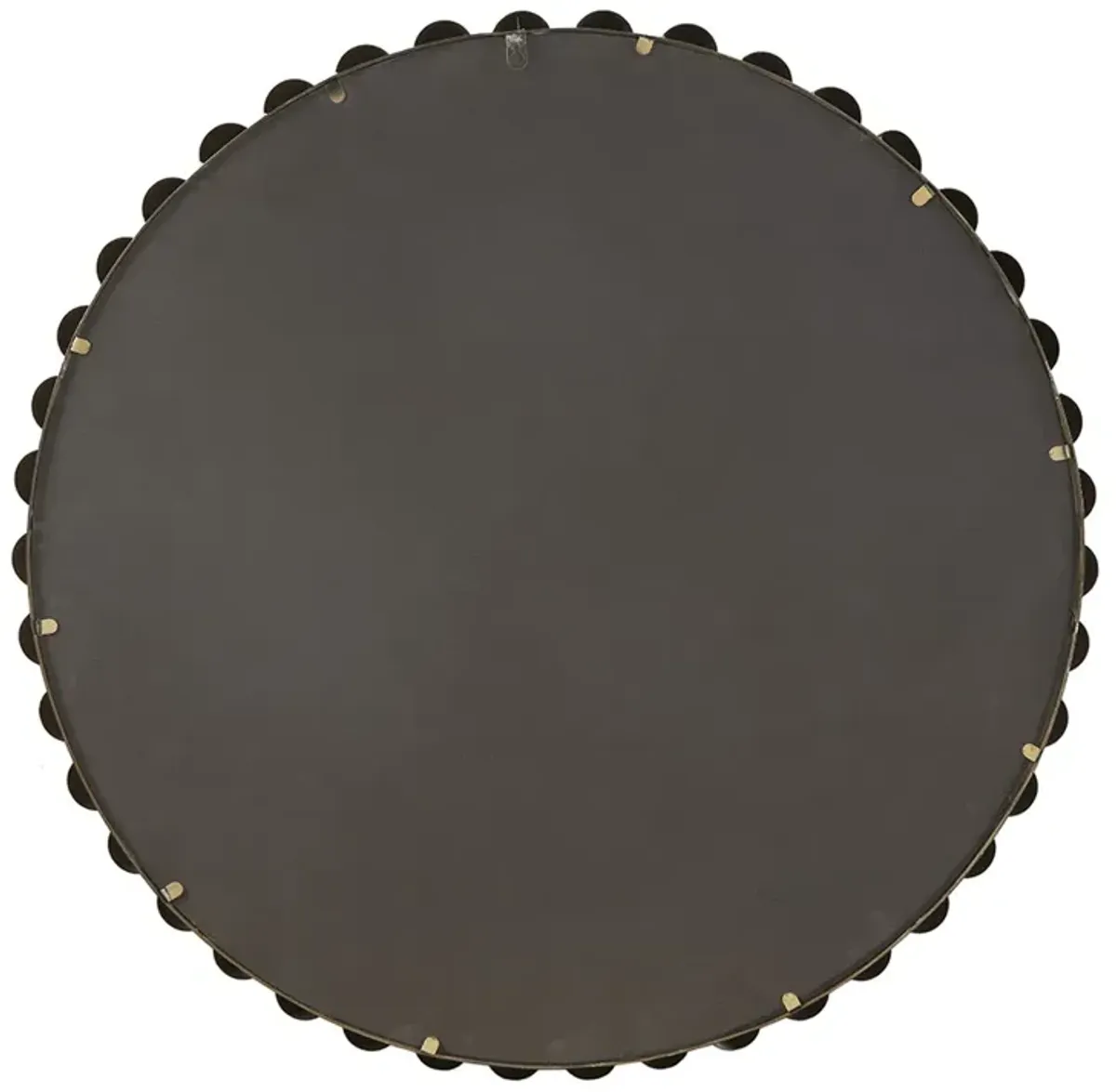 Madison Park Signature Marlowe Gold Beaded Round Wall Mirror 36"D