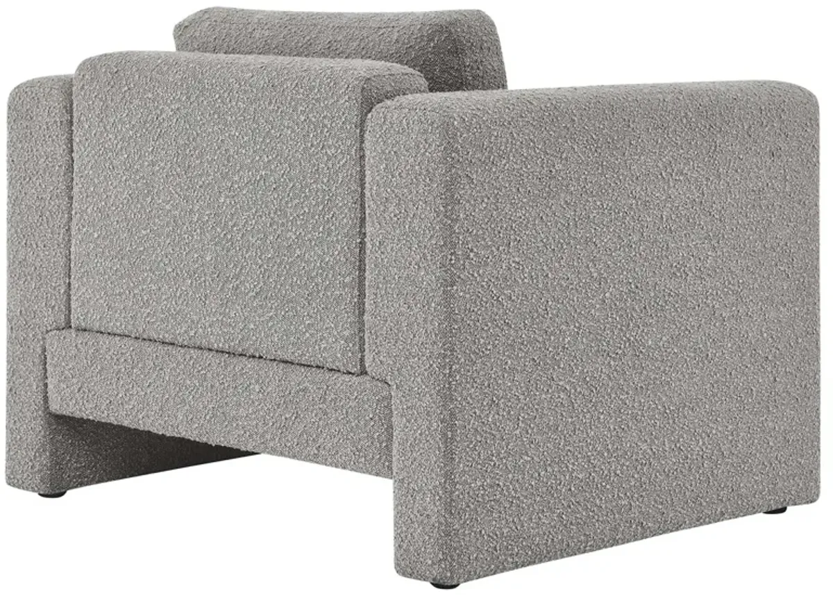 Visible Boucle Fabric Armchair