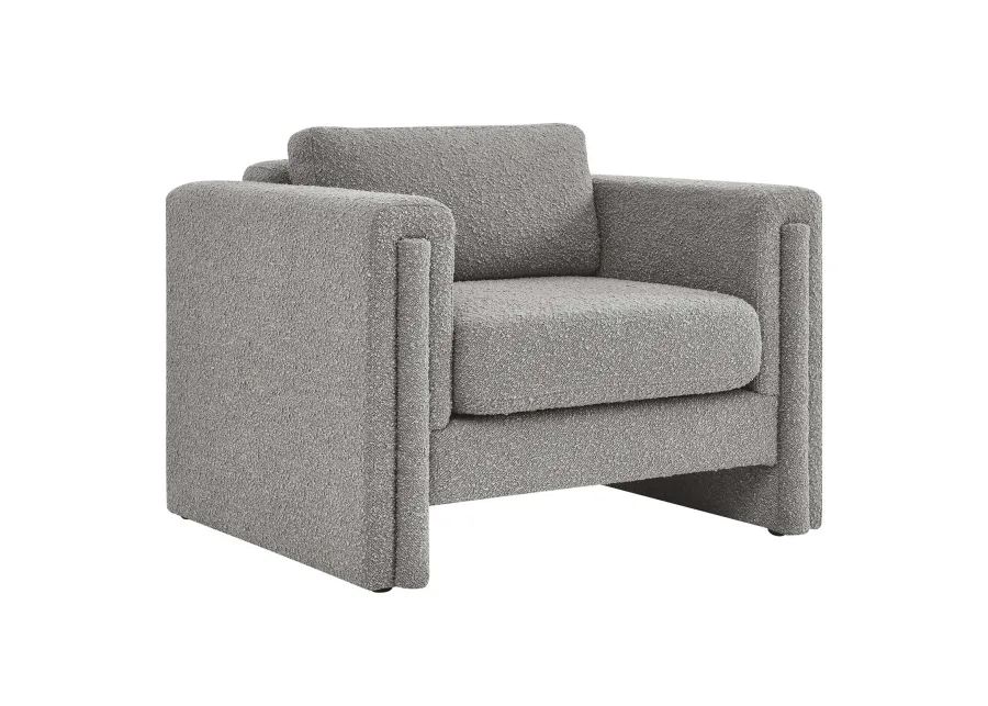 Visible Boucle Fabric Armchair