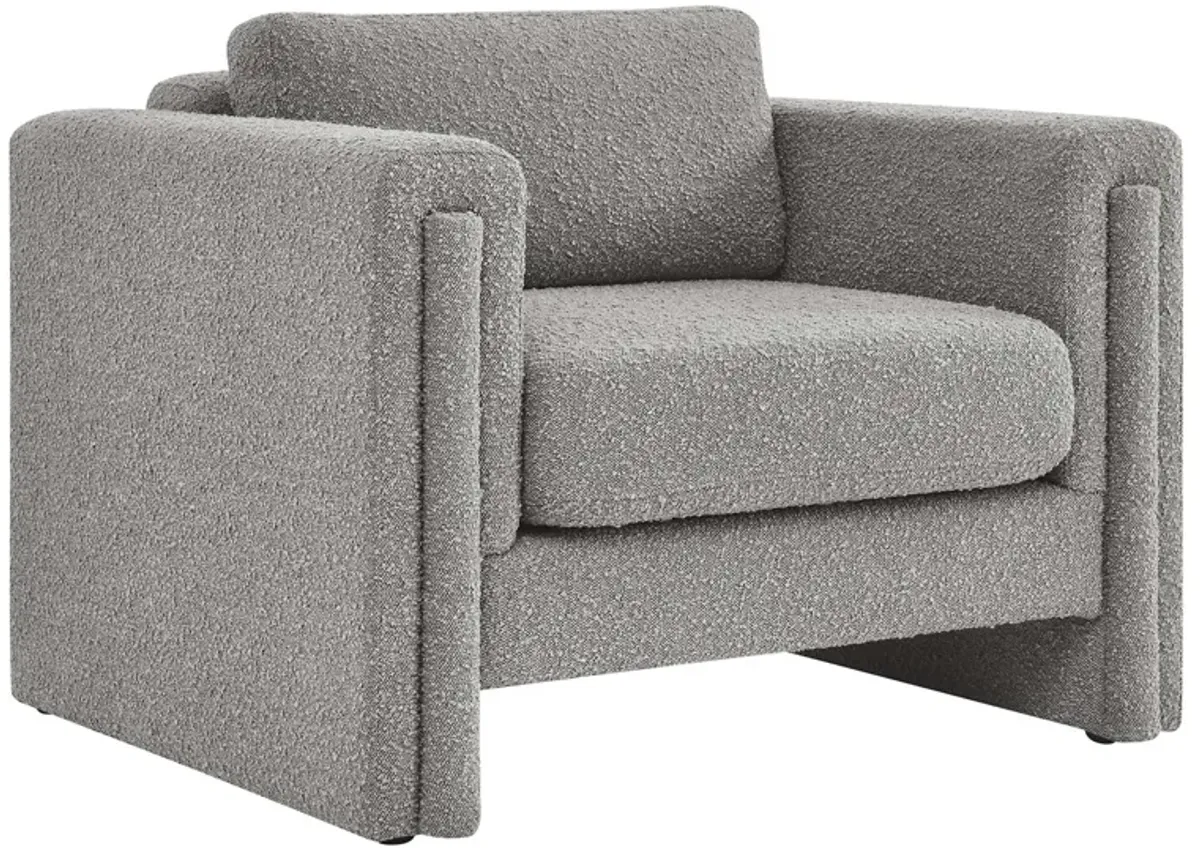 Visible Boucle Fabric Armchair