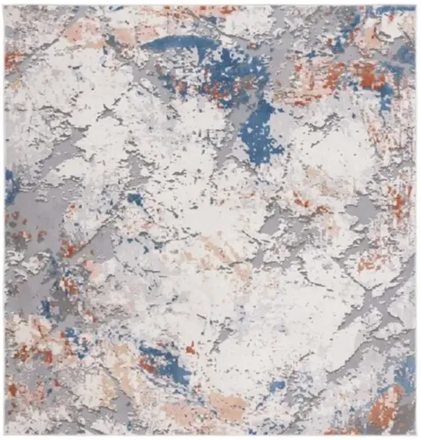 ETERNAL 236 Blue  6'-7' X 6'-7' Square Square Rug