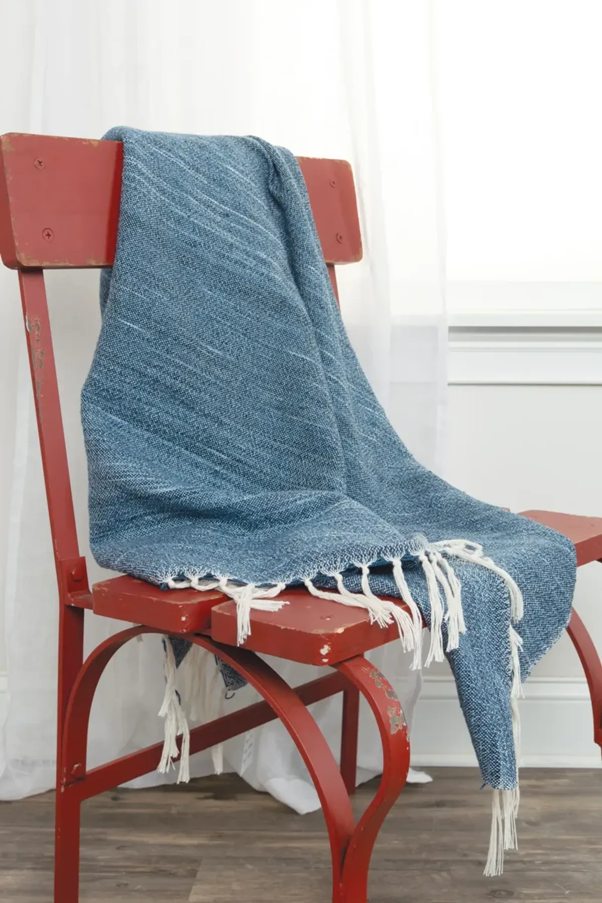 Abstract Light Blue  Throw